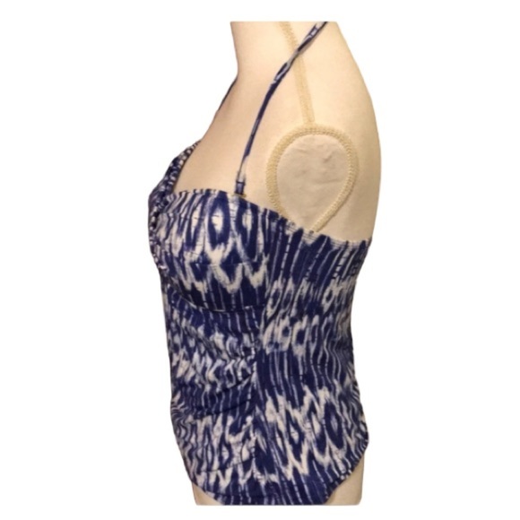 Tommy Bahama size 12 purple violet large Tankini swimwear bluish purple & white - Picture 1 of 15
